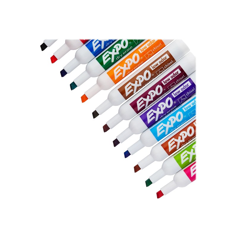 Sanford EXPO 80699 Dry-erase Markers Chisel Point Nontoxic 12/PK Assorted