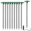Nexboraque 10 Pack Tent Stakes Heavy Duty, 26 cm Yard