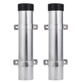 9Tong Steel Wall Rod Holder Fishing Stainless Mount Rod Holder Marine Side Boat Pole Holders Kayak Saltwater Freshwater 2Pcs