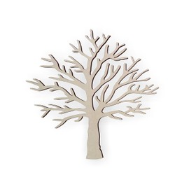 Jess and Jessica Wooden Tree Shape – Cutout, Home Decor, Unfinished