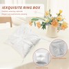 Ring Cushion Wedding Ring Holder Cushion White Bridal Pillow Carrier