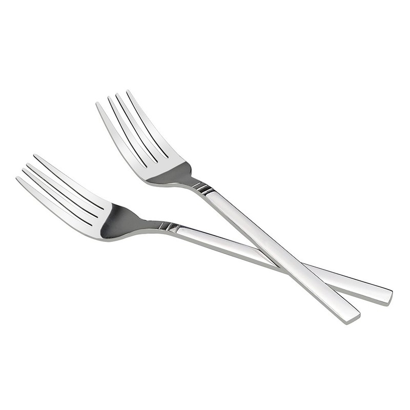 Fiazony Tenedores para postre de, acero inoxidable de, 12 piezas,