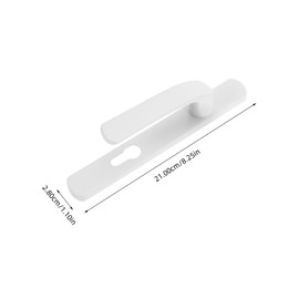FOYTOKI Storm Door Handle Replacement with Lock Heavy Duty Aluminum Alloy Lever Ideal for Home Apartments Hotels Black Entrance Door Handle and Lockset