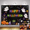 Happy Halloween Backdrop 7x5ft Spooky Ghost Kids Party Photo Banner