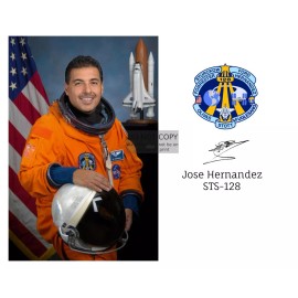 JOSE HERNANDEZ FIRST MEXICAN ASTRONAUT STS-128 MISSION PATCH 8X10 PHOTO