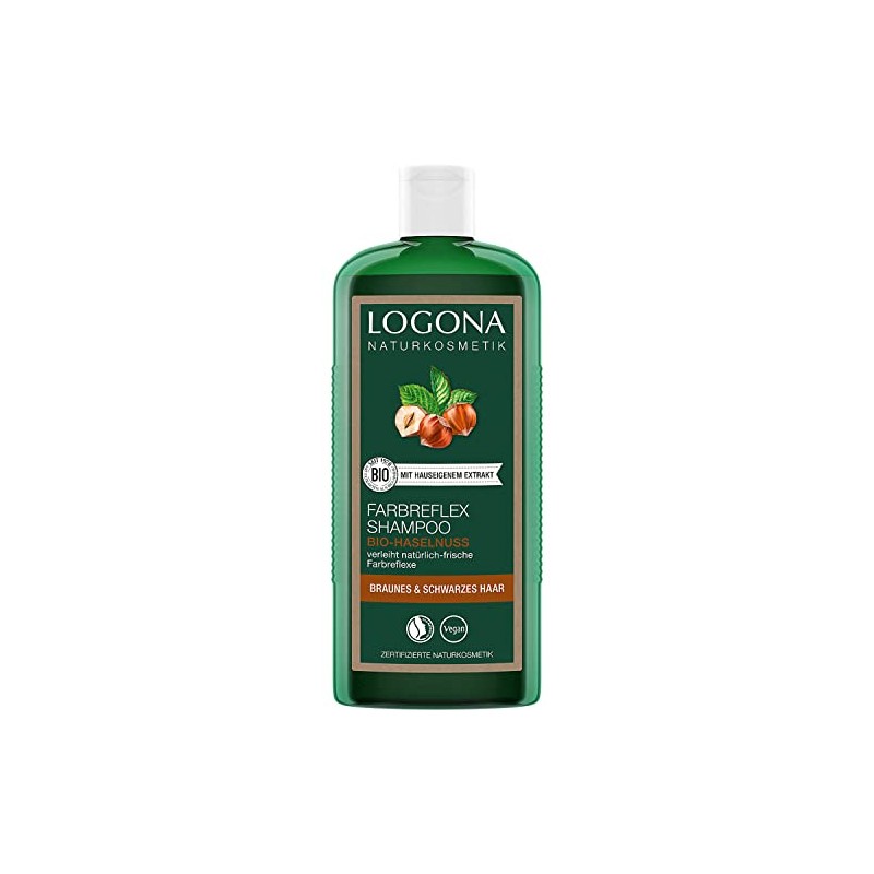 LOGONA Naturkosmetik Farbreflex Shampoo Brown/Black Organic Hazelnut
