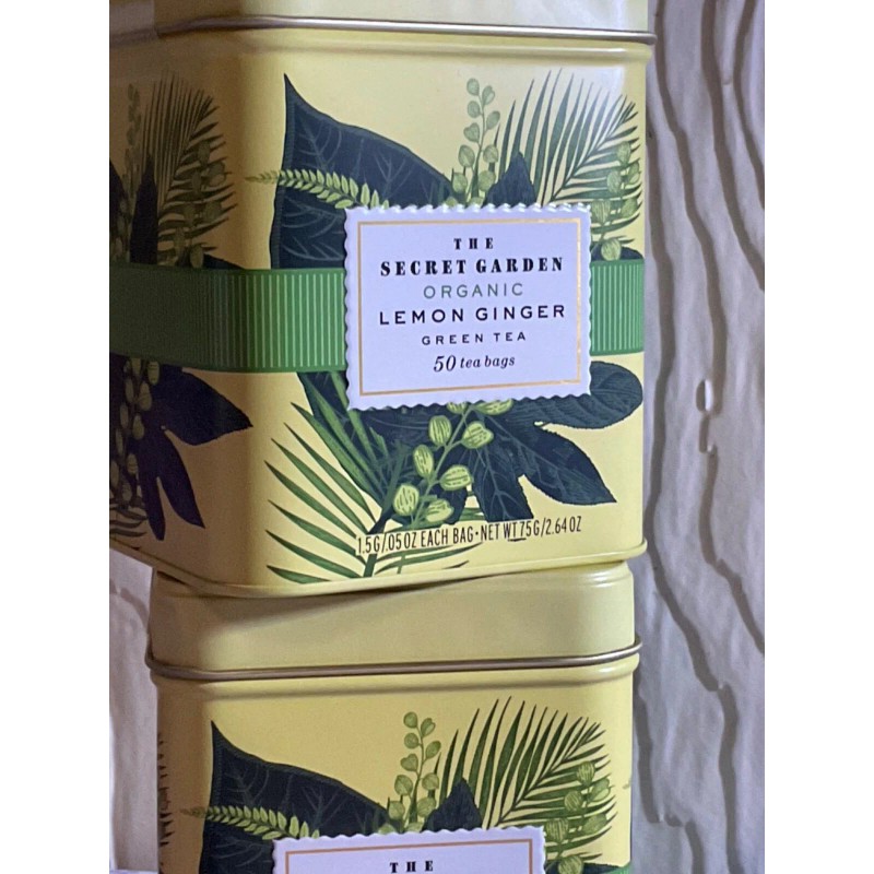 THE SECRET GARDEN 🫖 LEMON GINGER ORGANIC GREEN TEA 100