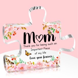 from Kids Daughter Son Acrylic Puzzle Plaque Unique Heartwarming Gifts for Mom Presents Birthday Christmas Ideas Cadeau Fete Des Mere