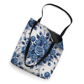 Blue rose pattern, Blue rose blossom Tote Bag
