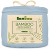 Bambaw Double Fitted Sheet Bamboo, 140x200 cm, Deep Pocket 35