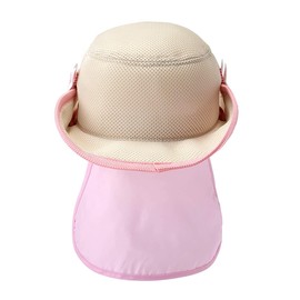 Miki House 12-9101-453 Ten Gallon Hat, Hat, UV Protection, Sun Hat, Boys, Girls, Baby, Kids, Children's Clothes, Chin Strap, Pink