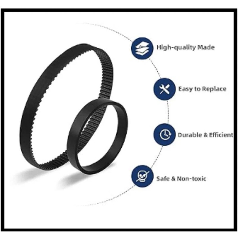 For BISSELL Replacement Belt Set for Bissell 3071 3072 3067