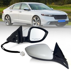 Lqito Right Passenger side Mirror Fits 2023 2024 2025 Honda Accord with Power Glass without Heated without turn signals without Blind Spot Match Platinum White Pearl (3Pins)