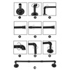 Industrial Pipe Clothing Rack, 30'' Wall Mounted Clothes Garment Rack