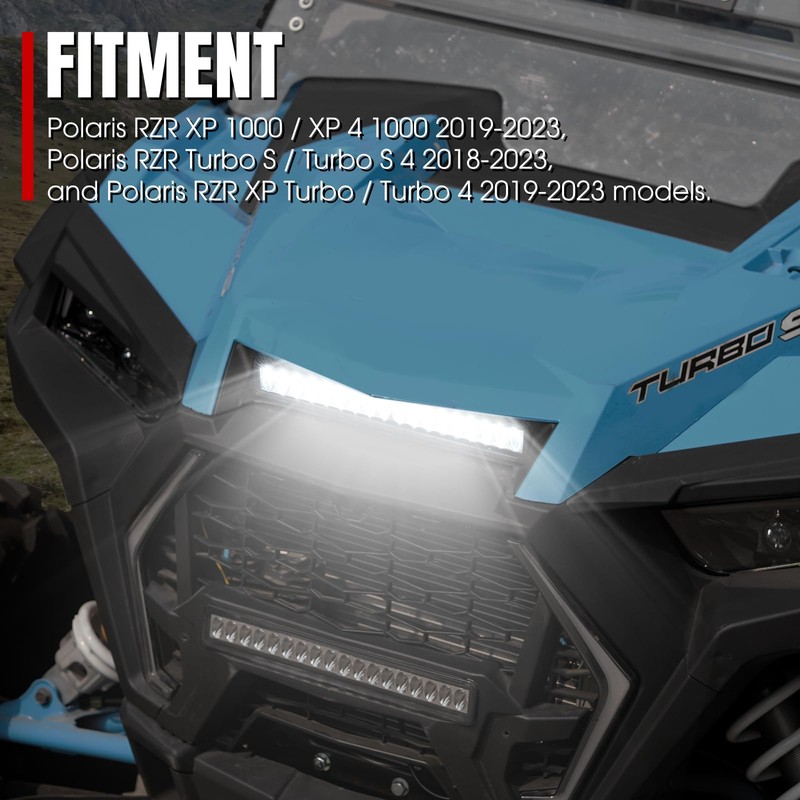 A & UTV PRO LED Hood Scoop Light for Polaris