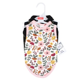 Luvable Friends Dog Pet Dog and Cats Cotton T-Shirts 2pk, Botanical Heart, Small