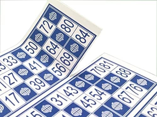 Genérico 600 Cartones para Bingo Tradicional De 90 Bolas (Azul)