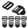 Hariendny 5 Sets Backpack Strap Clips Plastic Buckle Clips Webbing