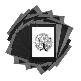 120 Sheets Carbon Paper, Black Graphite Transfer Paper, Tracing Paper, Multi-Purpose Transfer Paper, Craft Accessories, Suitable for Metal, Paper, Glass, Wood (9 x 13 Inches)