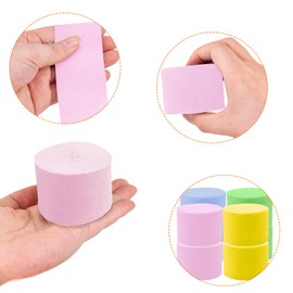 PheiLa Easter Decorations, 4 Rolls Pink Blue Green Yellow Paper Party Streamers for Spring Decorations Farmhouse Party Backdrop DIY Decoration, 1.77 Inch x 82 Ft/Roll, 328ft