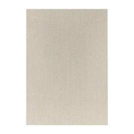 Corrugated Sheet E-Flute Single-Sided Cardboard, Kraft Color, 0.06 inch (1.5 mm) Thick, A4 Size