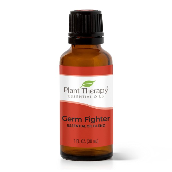 Plant Therapy Germ Fighter Essential Oil Blend 100% Pure, Undiluted, Natural Aromatherapy, Therapeutic Grade 30 mL (1 oz)
