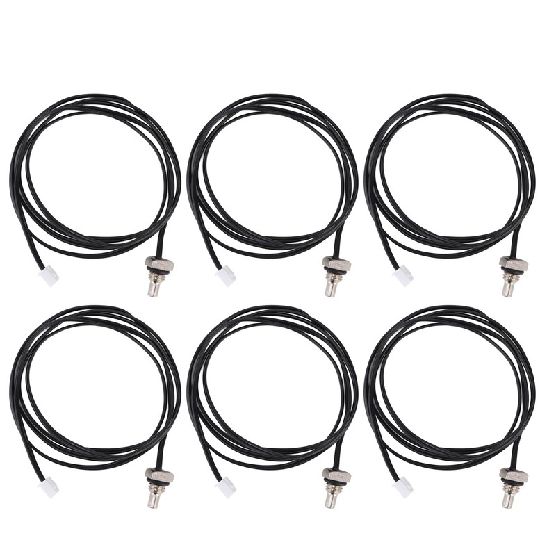 10Pcs Thermistor Sensor NTC Temperature Probe Hex Head 1 Meter