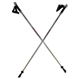 LEKI Nordic Walking Response Titanium Series Silver/Red 115cm