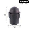 WAGNER DOM Floor Door Stop, Diameter 35 x 50 mm,