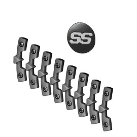 RM Cart 12" Revenge Wheel Inserts - Silver (Set of 4)