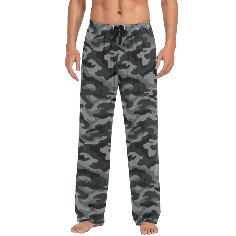 Pajama Pants for Men, Army Camouflage Men's Separate Bottoms, Lounge
