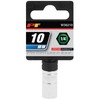 Performance Tool W36210 Chrome 1/4 Drive 6-Point Socket, 10mm