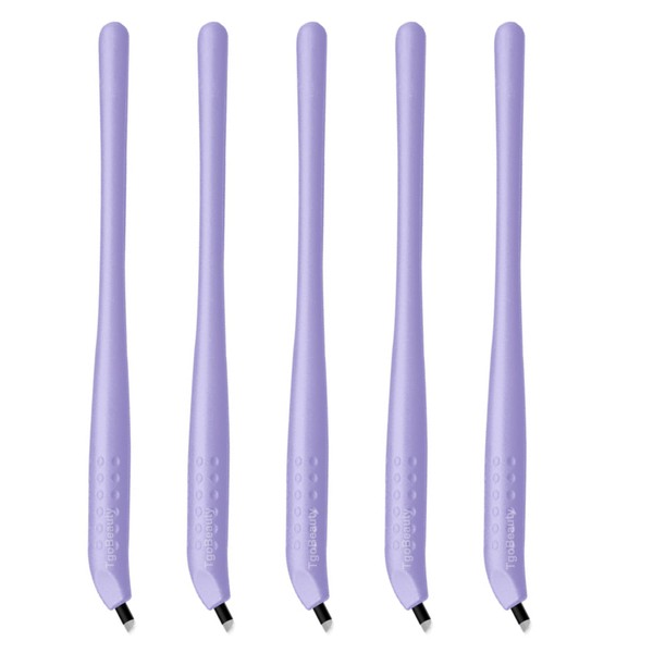 TgoBeauty 5pcs Disposable Microblading Pen with Needles Tebori Pen Permanent