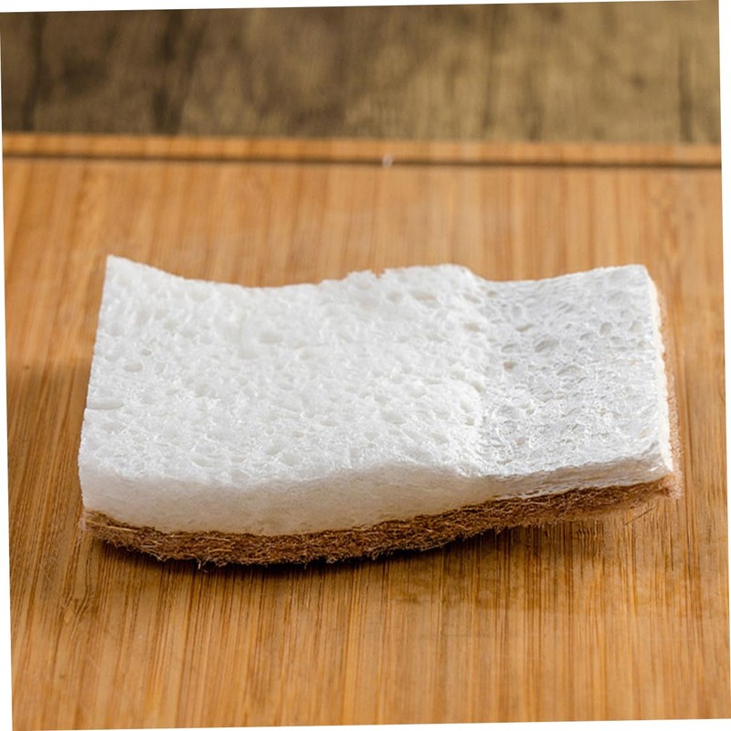 Healeved 8pcs Natural Pulp Dish Cleaning Sponges Reusable Scrubber for