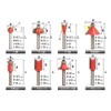 life_mart Carbide Blade Router Bit, 15 pcs, Trimmer Bit, Carbide