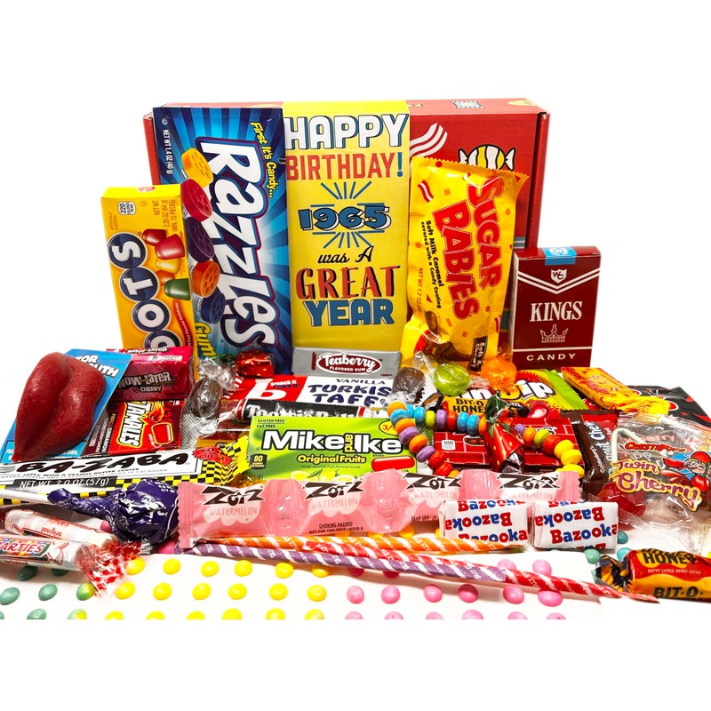 RETRO CANDY YUM ~ 1965 60th Birthday Nostalgic Candy Gift