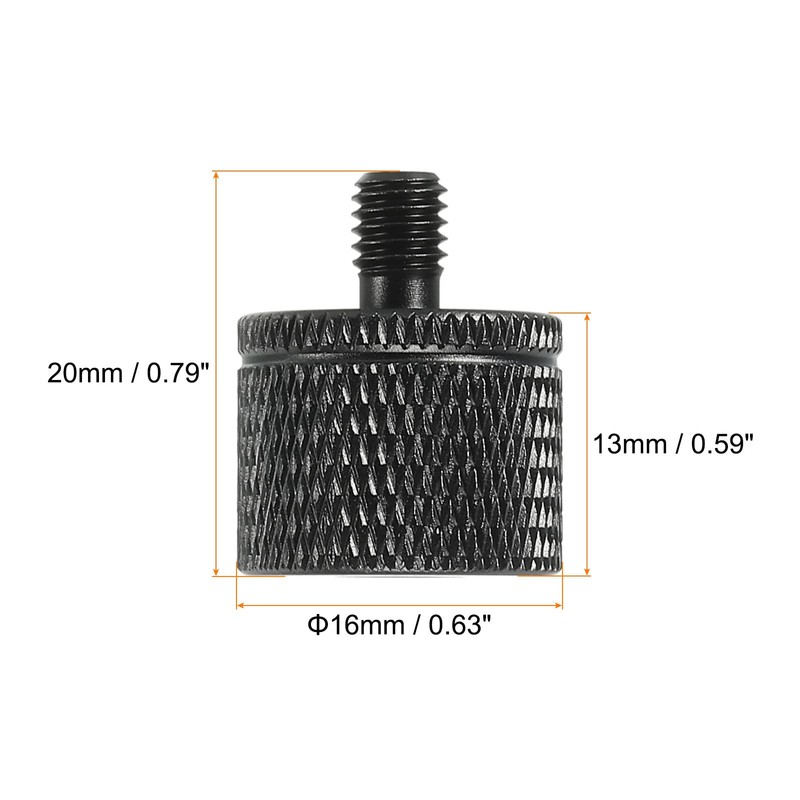 sourcing map 2 Pack Microphone Stand Adapter 1/4 Female x