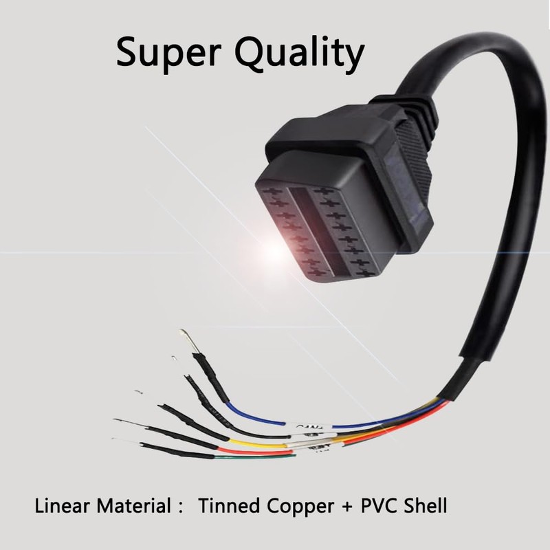 TIMEJONS OBD1 12 Pins to OBD2 16 Pins Scanner Diagnostic