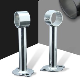 OUNONA Clothes Dryer, Indoor Rod Holder, Ceiling Hanging Clothesline, Stainless Steel, Adjustable Diameter, Length 5.9 inches (15 cm)