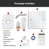 Lavatrum Polished Chrome Shower Head And Faucet Set Single Spray