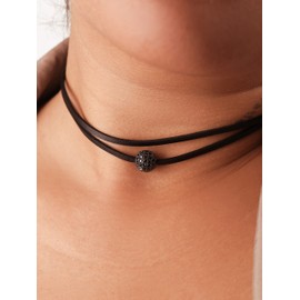 Sacina Gothic Vintage O Ring Choker, Layered Black Choker Necklace for Women, Black Choker, Boho Necklace, Goth Choker, Christmas New Year Jewelry Gift for Women