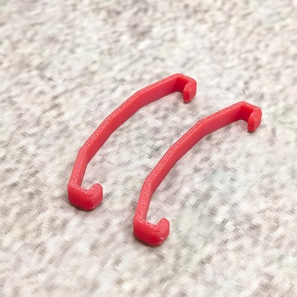 ULEIVA Kopfhörer Clip 2 Stck Rot Klemme Gadged kompatibel mit