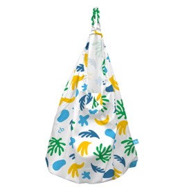 CHARLIE BANANA Reusable and Washable Cloth Diaper Wet Bag, Waterproof Hanging Diaper Pail and Laundry Bag, Leaf