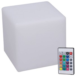 Asixxsix 3.9 Inch LED Cube Light, Portable Durable & Safe RGB 16 Color Changing Mood Light with Remote Control, Bright Enough, 4 Lighting Effect, Dimmable LED Night Light for Home Decor/Party/Bar