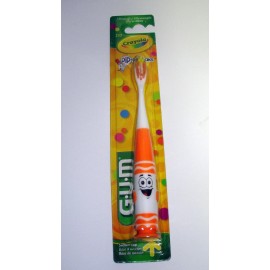 G.U.M New G.U.M Crayola Pip-Squeaks Child Toothbrush Ultra Soft Bristles Select Colors - Orange
