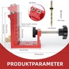 Adjustable Wooden Dowel Pocket Hole Drilling Template, Angle Drilling Aid,