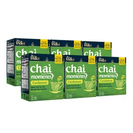 Tea India Chai Moments, Cardamom, 10 Count (Pack of 6)