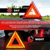 MAOPINER 3 Pack Emergency Warning Triangles, Roadside Safety Triangle with