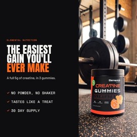 Creatine Gummies 5000mg, Performance & Energy, Orange