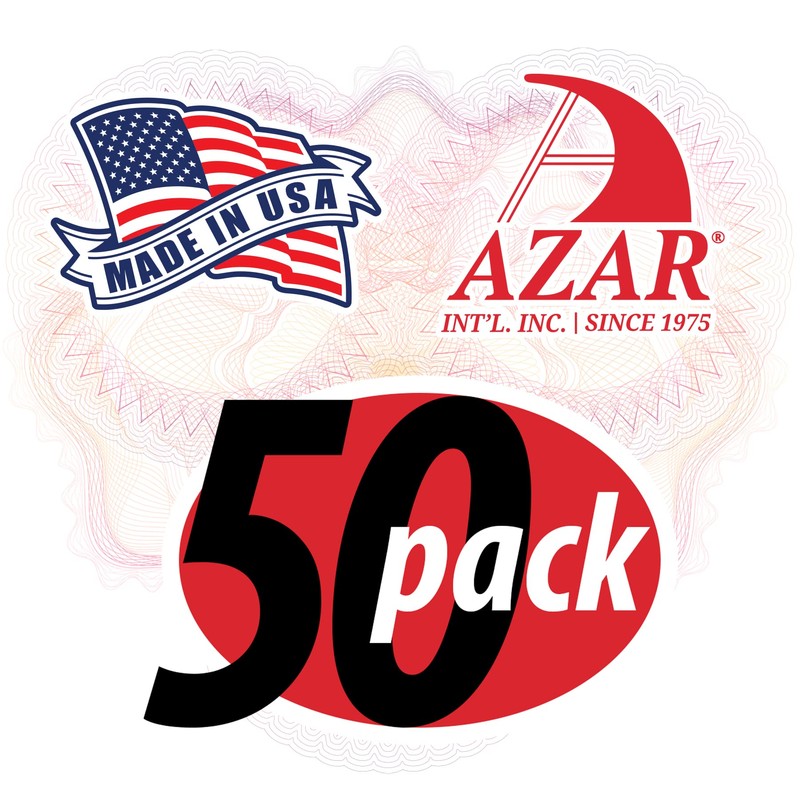 Azar Displays 800002-C 2-Inch Plastic Hook, Clear Plastic Hook, 50